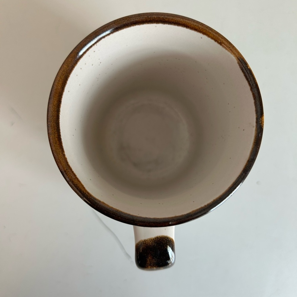 Vintage California Rainbow Pride Coffee Cup 4 Inches 70’s Stoneware Rustic Boho - Picture 7 of 10